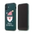 Kryt pro Apple iPhone 12 mini - vánoční - gumový - zelený / Santa Claus