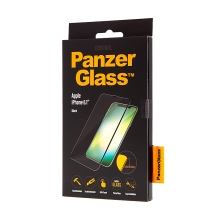 Tvrzené sklo (Tempered Glass) PANZERGLASS pro Apple iPhone Xr / 11 - 3D hrana - černé - 0,4mm
