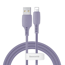 Synchronizační a nabíjecí kabel BASEUS - Lightning pro Apple zařízení - USB-A - 1,2m - fialový