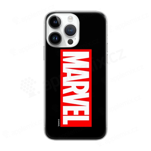 Kryt MARVEL pre Apple iPhone 14 Pro Max - gumový - čierny / červený