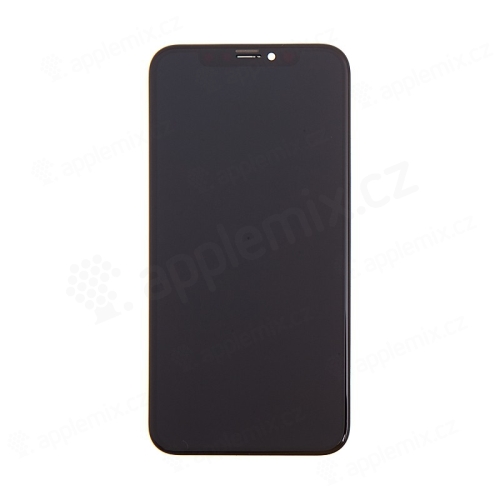 OLED panel + dotykové sklo (digitalizér dotykovej obrazovky) pre Apple iPhone X - čierne - kvalita A+