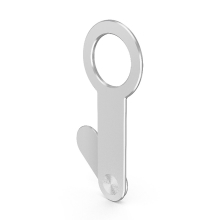Držák pro Apple iPhone s podporou MagSafe na víko Apple MacBook - kovový - stříbrný