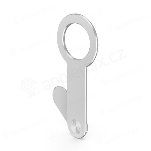Držák pro Apple iPhone s podporou MagSafe na víko Apple MacBook - kovový - stříbrný