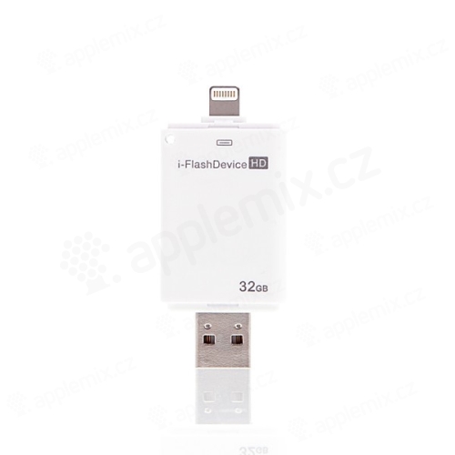 Flash disk 32GB s Lightning a USB 2.0 - bílý