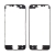 Plastový rámik predného panela pre Apple iPhone 5S / SE - čierny - kvalita A