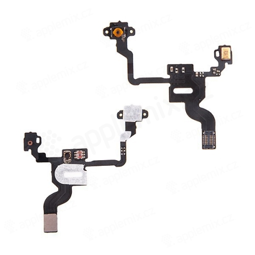 Flex kabel s mikrospínačem power, SMD mikrofonem a proximity senzorem pro Apple iPhone 4 - kvalita A