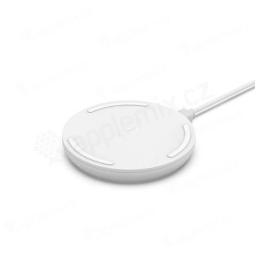 BELKIN 15W bezdrôtová Qi nabíjačka / podložka pre Apple iPhone / AirPods + adaptér - biela