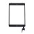 Dotykové sklo (dotyková plocha) s konektorom IC a ohybom s tlačidlom Domov pre Apple iPad mini 3 - čierne - kvalita A+