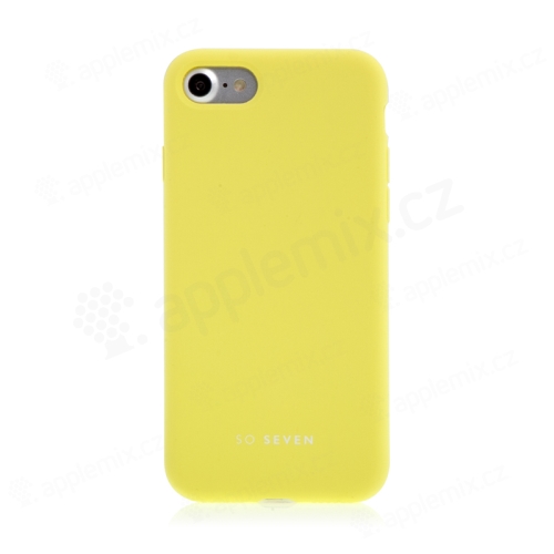 Kryt SO SEVEN pro Apple iPhone 7 / 8 SE (2020) / SE (2022)  - příjemný na dotek - silikonový - žlutý
