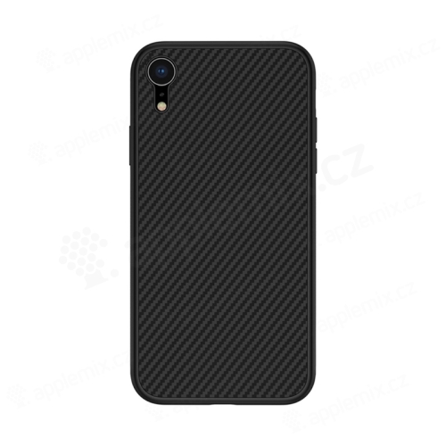Kryt NILLKIN pre Apple iPhone Xr - karbónová textúra - čierny - plast