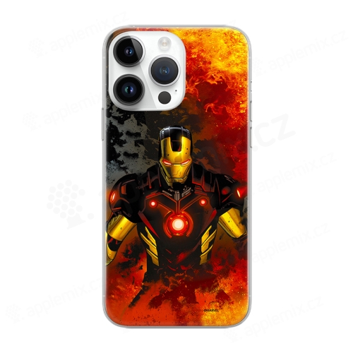 Kryt MARVEL pro Apple iPhone 14 Pro Max - Iron Man - gumový