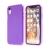 Kryt pro Apple iPhone Xr - gumový - průhledný - fialový