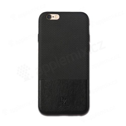 Kryt DZGOGO pro Apple iPhone 6 / 6S - plast / umělá kůže - černý