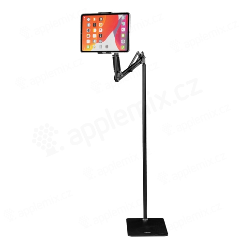 XO stojan / držiak pre Apple iPhone / iPad (4" - 11") - kovový - 1,35 m - čierny