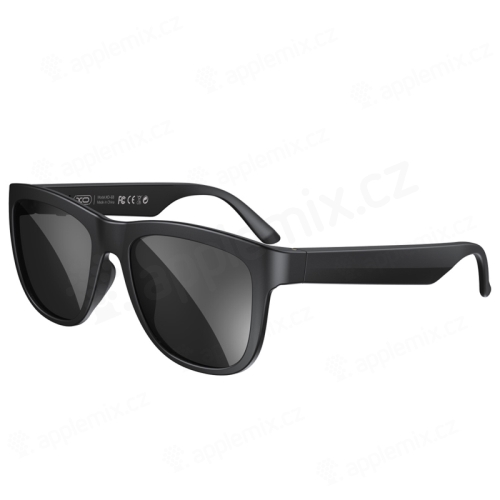Brýle XO E6 - integrovaná Bluetooth sluchátka / handsfree - přenos přes lícní kosti - černé