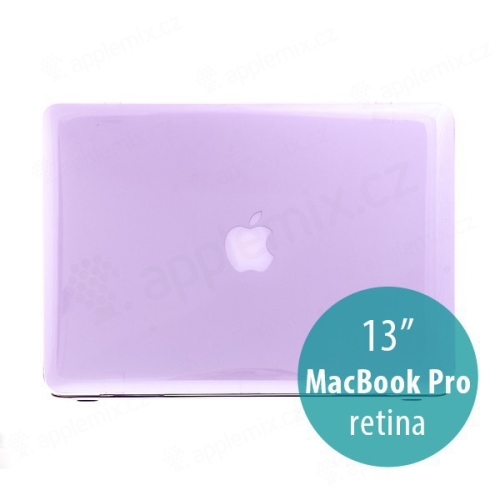 Tenké ochranné plastové puzdro pre Apple MacBook Pro 13 Retina (model A1425, A1502) - lesklé - fialové