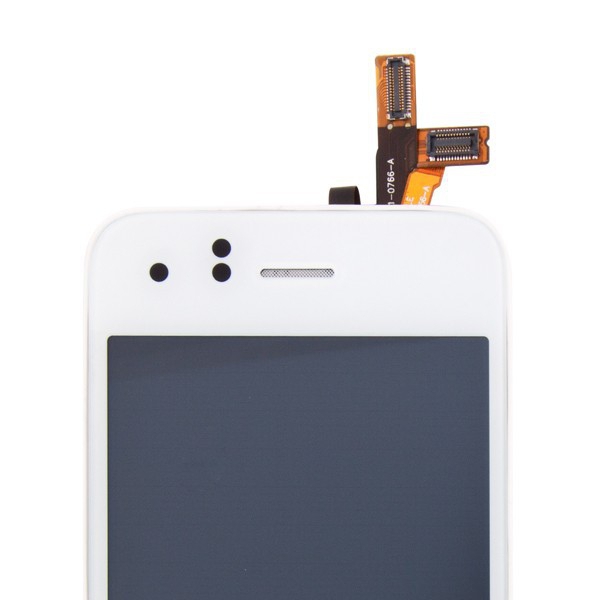 Kompletně osazená přední čast (LCD, digitizér atd.) pro Apple iPhone 3GS - bílý rámeček - kvalita A