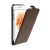 Pouzdro pro Apple iPhone 6 / 6S - flipové - kožené - hnědé