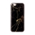 Kryt pre Apple iPhone 5C - mramorová textúra - gumový - čierny / zlatý