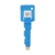 Mini synchronizační a nabíjecí kabel Lightning BASEUS Key Design pro Apple iPhone / iPad / iPod - modrý