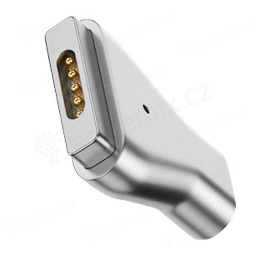 Přepojka / redukce MagSafe 2 samec na USB-C samice pro Apple MacBook - kovová - stříbrná