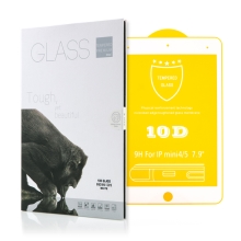 Tvrzené sklo (Tempered Glass) pro Apple iPad mini 4 / 5 - 2,5D okraj - bílý rámeček - čiré