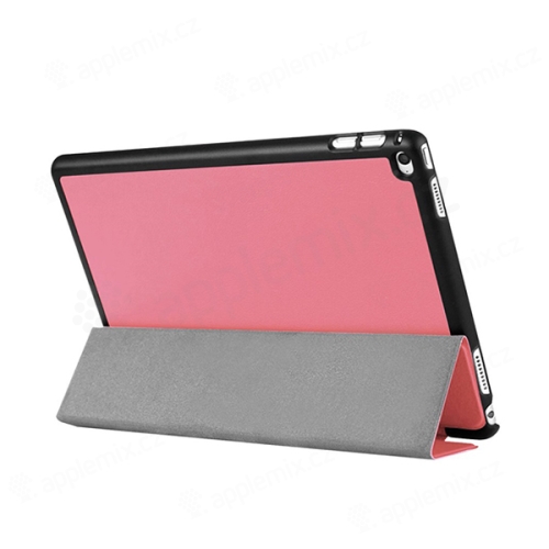 Pouzdro / kryt pro Apple iPad Pro 12,9" -  integrovaný stojánek - umělá kůže - růžové