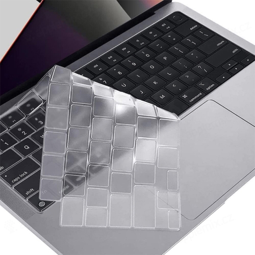 ENKAY kryt klávesnice pre Apple MacBook Pro 14" / 16" / Air 13" - EU verzia - silikónový - priehľadný