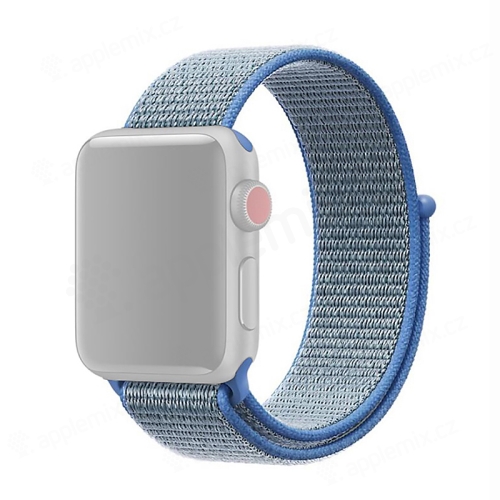 Řemínek pro Apple Watch 42mm / 41mm / 40mm / 38mm - nylonový - džínově modrý