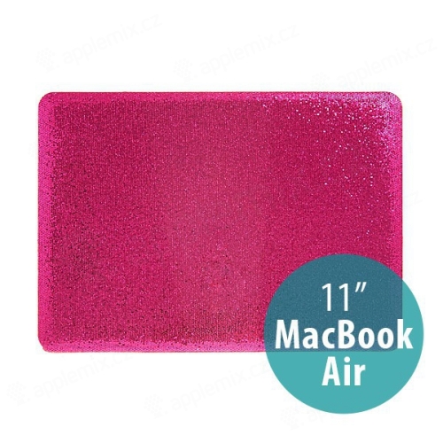 Plastový obal pro Apple MacBook Air 11 - třpytivý povrch - růžový