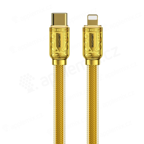 Lightning kabel WK Design pro Apple zařízení - luxusní provedení - USB-C - 1m - zlatý
