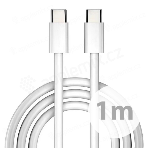 Synchronizačný a nabíjací kábel USB-C / USB-C pre zariadenia Apple - 1 m - Biely