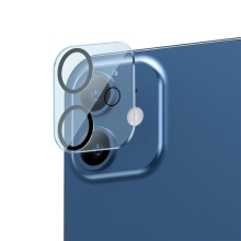 Tvrzené sklo (Tempered Glass) BASEUS pro Apple iPhone 12 mini - na čočku zadní kamery - 2ks - černé