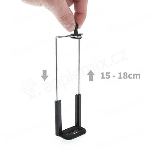 Nastavitelný držák na stativ / selfie tyč pro Apple iPad Air 1. / 2.gen. - černý