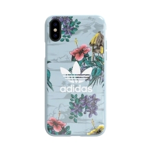 Kryt ADIDAS Snap Case Floral pro Apple iPhone X / Xs - gumový - barevné květy