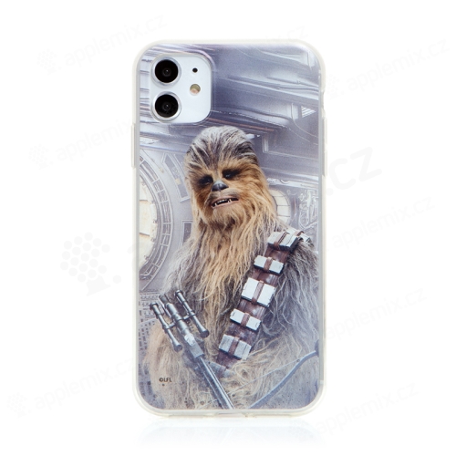 Kryt STAR WARS pre Apple iPhone 12 Pro - Chewbacca - Chewbacca - gumový - sivý