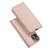 Puzdro DUX DUCIS pre Apple iPhone 13 mini - stojan + slot na kreditnú kartu - Rose Gold pink