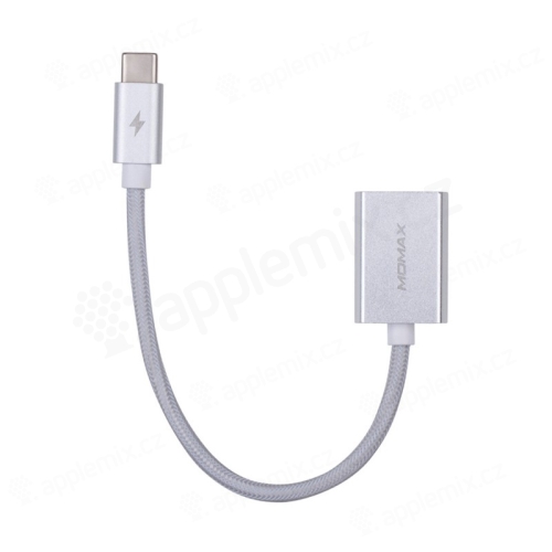 Redukce / propojovací kabel MOMAX Elite Link USB-C / USB Female s funkcí OTG - stříbrná