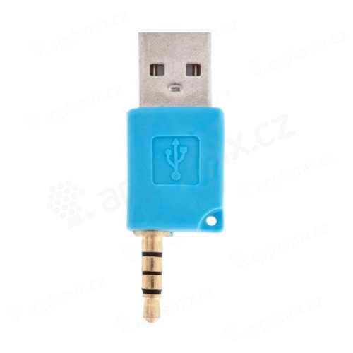 Mini USB datový a nabíjecí adaptér pro iPod Shuffle 2 - Modrý