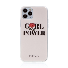 Kryt BABACO pro Apple iPhone 11 Pro Max - gumový - GIRL POWER
