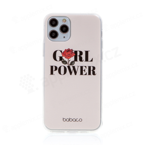 Kryt BABACO pre Apple iPhone 11 Pro Max - gumový - GIRL POWER