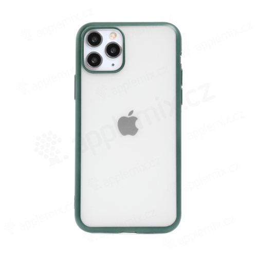 Kryt FORCELL Electro Matt pro Apple iPhone 11 Pro Max - gumový - průhledný / zelený