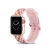 Remienok pre Apple Ultra 49mm / Watch 45mm / 44mm / 42mm - silikónový - ružové štvorce