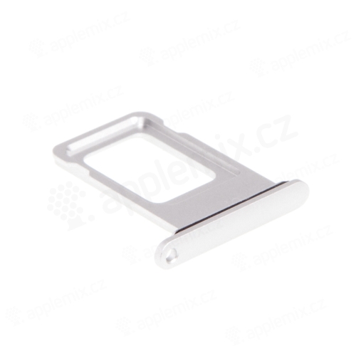 Puzdro / šuplík na kartu Nano SIM pre Apple iPhone Xr - Strieborné - Kvalita A+