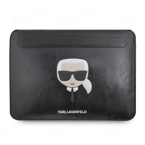 Puzdro KARL LAGERFELD Saffiano pre Apple MacBook 16" - umelá koža - čierne
