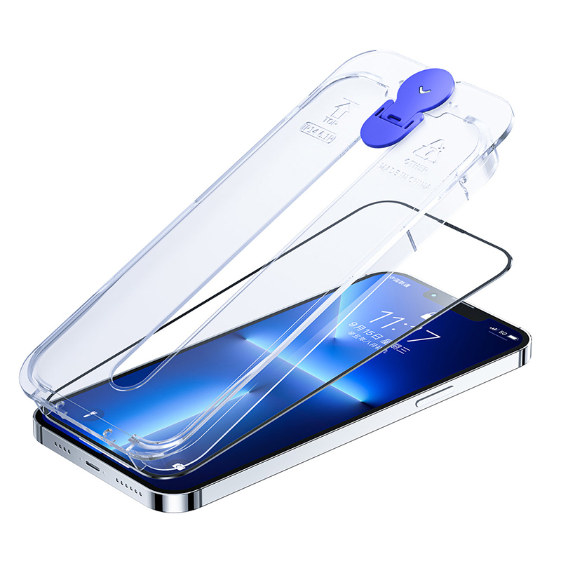 Tvrzené sklo (Tempered Glass) JOYROOM pro Apple iPhone 14 Plus - instalační rámeček - 2,5D - přední
