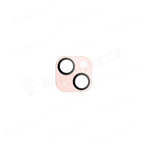 Tvrzené sklo (Tempered Glass) COTEetCI pro Apple iPhone 13 / 13 mini - na čočku kamery - růžové