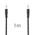 Audio kábel jack 3,5 mm pre Apple iPhone / iPad / iPod a iné zariadenia - čipka - čierny - 1 m