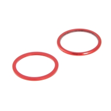 Kroužek krycího sklíčka zadní kamery Apple iPhone 12 mini / 12 - sada 2ks - červený - kvalita A+
