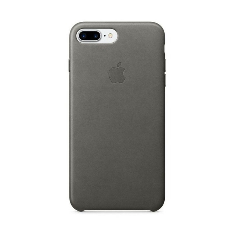 Originální kryt pro Apple iPhone 7 Plus / 8 Plus - kožený - bouřkově šedý
